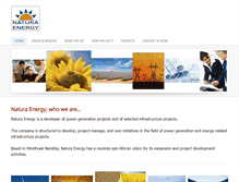 Tablet Screenshot of natura-energy.com